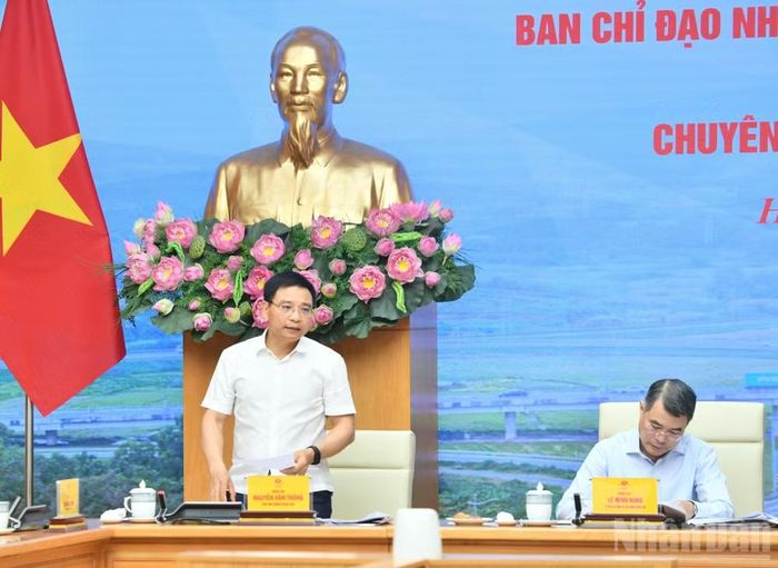  Phó Thủ tướng Nguyễn Văn Thắng phát biểu ý kiến tại hội nghị. (Ảnh: Thanh Giang) 