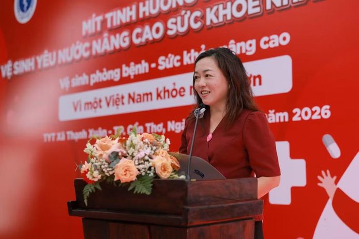 Bà Lê Thị Hồng Nhi, Phó Tổng Giám đốc Truyền thông, Đối ngoại và Phát triển bền vững, Unilever Việt Nam phát biểu tại sự kiện.