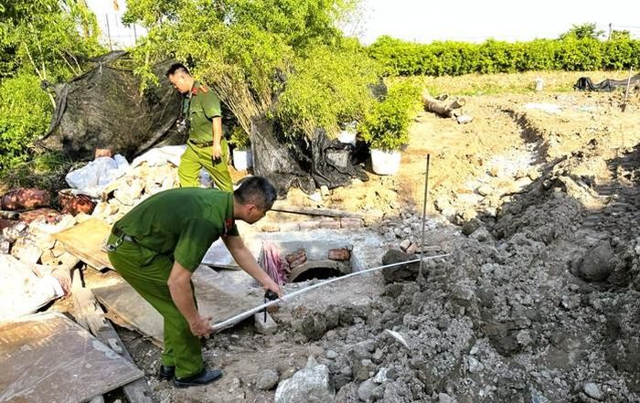 Cơ quan công an ghi nhận hiện trường vụ việc