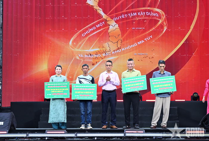 Trao vốn hỗ trợ chính sách đối với doanh nghiệp sử dụng lao động là người sau cai nghiện ma túy và đối tượng là người sau cai nghiện ma túy.