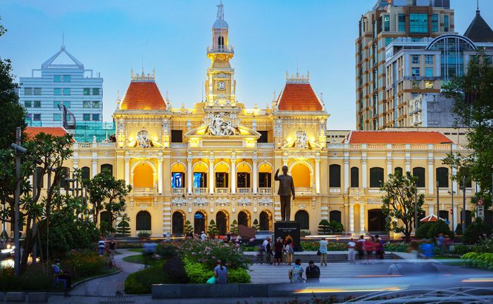 Công viên Tượng đài Chủ tịch Hồ Chí Minh (phường Sài Gòn, TP Hồ Chí Minh). Ảnh: DUY THIỆN