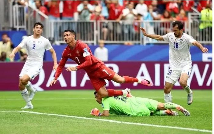 Lúc này ở bảng K, Bồ Đào Nha tạm đứng thứ 2 với 4 điểm sau 2 trận. ẢNH: REUTERS.