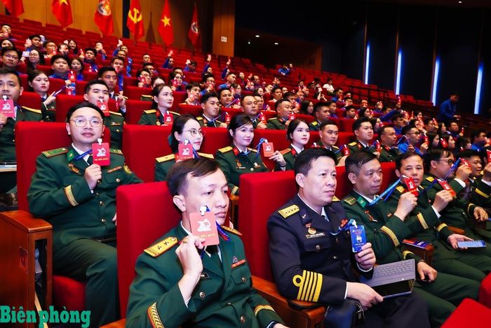 Các đại biểu thanh niên Quân đội tham dự Đại hội. Ảnh: Chiến Khu