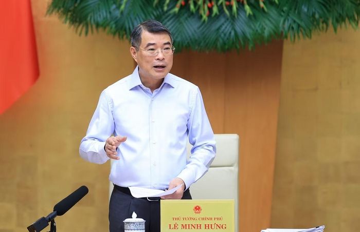 Thủ tướng Lê Minh Hưng phát biểu kết luận hội nghị.