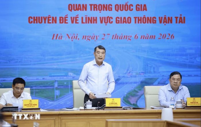Thủ tướng Chính phủ Lê Minh Hưng phát biểu kết luận. Ảnh: TTXVN