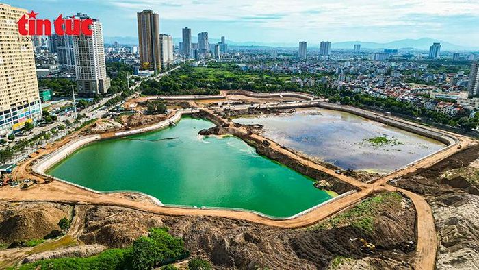 Hai dự án hồ điều hòa Phú Đô và Mễ Trì sau khi hoàn thành sẽ góp phần nâng cao năng lực tiêu thoát nước, giảm ngập úng và cải thiện cảnh quan đô thị phía Tây Hà Nội.