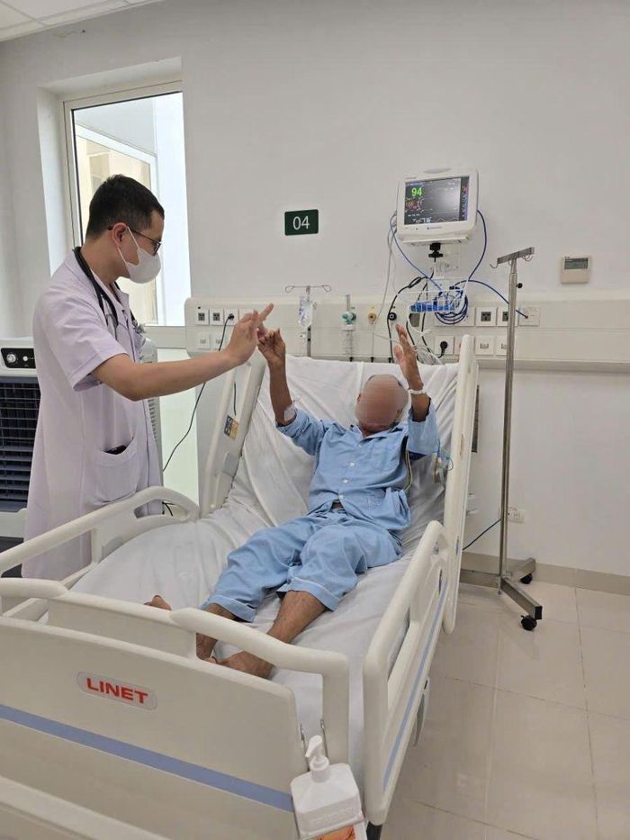 Bệnh nhân đột quỵ đã hồi phục tốt.