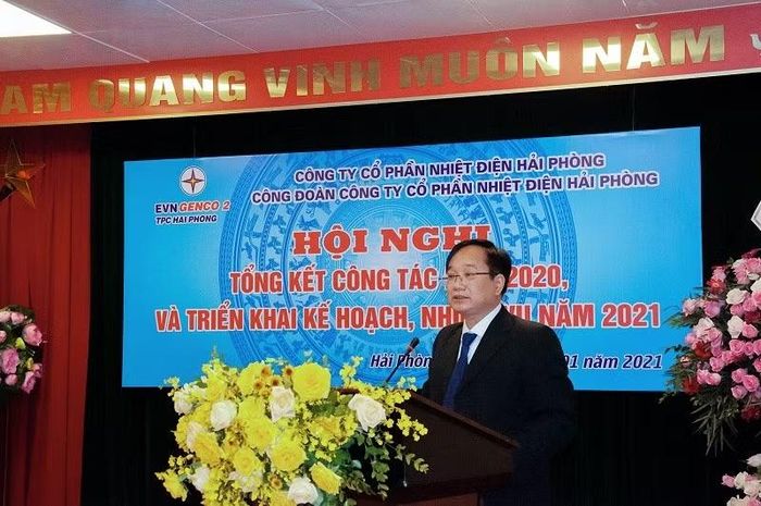 Ông Tạ Công Hoan, Chủ tịch HĐQT Nhiệt điện Hải Phòng. Ảnh: Nhiệt điện Hải Phòng.