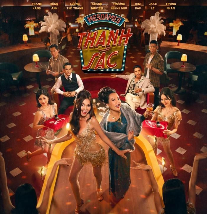 Poster phim Mesdames Thanh Sắc với bối cảnh Sài Gòn thập niên 1960 đầy hoài niệm và sang trọng. Ảnh: ĐPCC