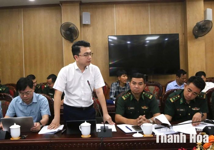 Đại diện UBND xã Tiên Trang phát biểu ý kiến.