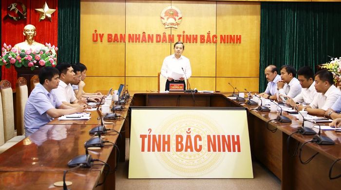  Các đại biểu dự hội nghị tại điểm cầu Bắc Ninh. 