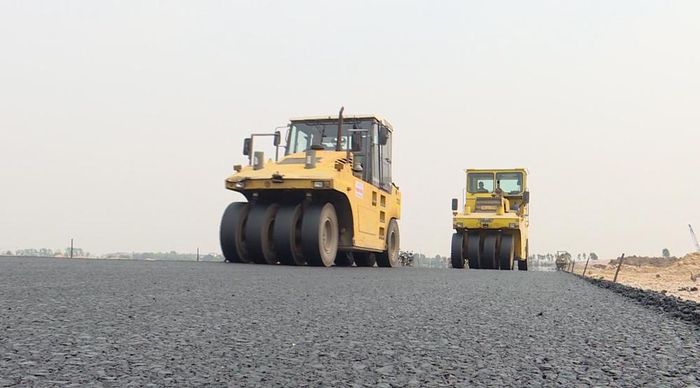  Nhà thầu tập trung thi công dự án đường Vành đai 4 - Vùng Thủ đô Hà Nội, đoạn qua tỉnh Bắc Ninh. 