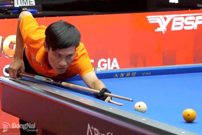 Cơ thủ Châu Hồng Thái thi đấu ổn định trong từng lượt cơ. Ảnh: ĐVCC