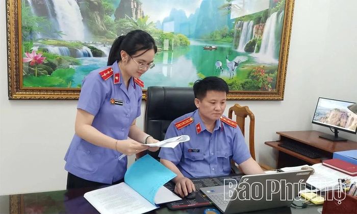 VKSND khu vực 13 ứng dụng công nghệ thông tin trong công tác quản lý án hình sự.