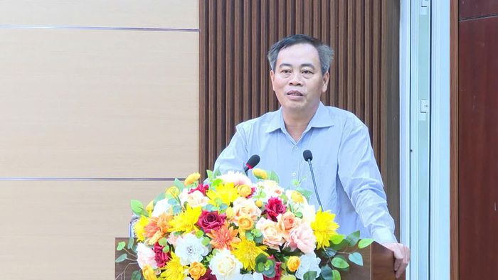 Đồng chí Nguyễn Đăng Quang, Phó Bí thư Tỉnh ủy, Chủ tịch HĐND tỉnh Quảng Trị phát biểu chỉ đạo tại hội nghị - Ảnh: D.L