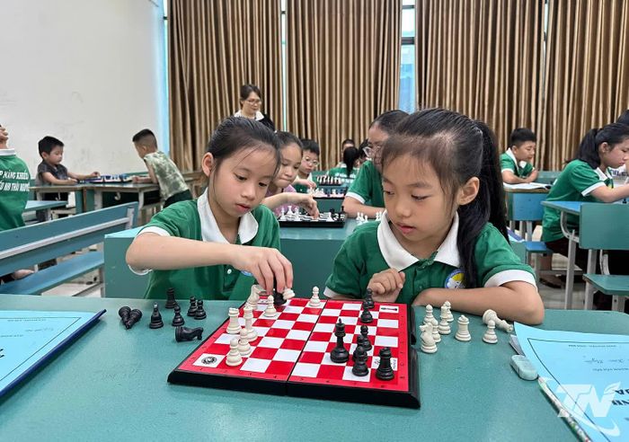 Những ván cờ giúp các em rèn luyện khả năng tư duy, tập trung và tính kiên trì.