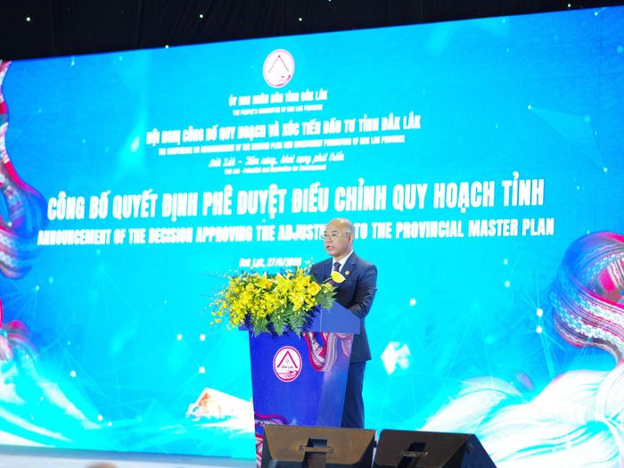 Phó Chủ tịch UBND tỉnh Đắk Lắk Trương Công Thái công bố quy hoạch tỉnh thời kỳ 2021 - 2030, tầm nhìn đến năm 2050