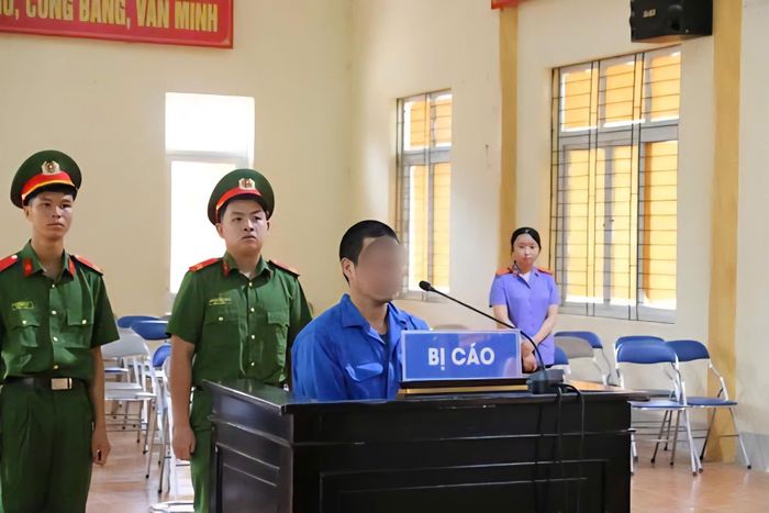 Bị cáo Tráng A Páo tại phiên tòa xét xử.
