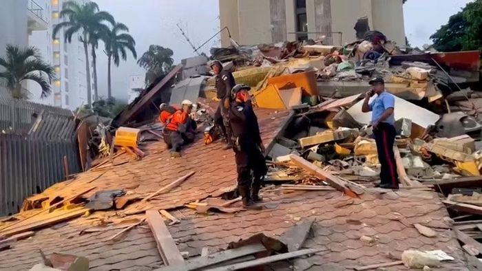 Khung cảnh đổ nát tại Venezuela sau khi hứng chịu liên tiếp các trận động đất. Ảnh: Reuters/TTXVN