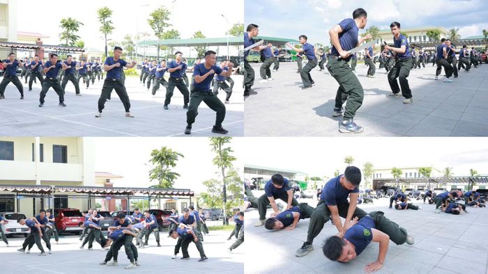 Sau 40 ngày huấn luyện tập trung, 80 học viên tham gia lớp Tác chiến 2 đã được trang bị, rèn luyện toàn diện các nội dung về quân sự, võ thuật CAND, kỹ năng sử dụng vũ khí, công cụ hỗ trợ, phương tiện nghiệp vụ; kỹ năng phòng cháy, chữa cháy, cứu nạn cứu hộ, sơ cấp cứu và xử lý các tình huống nghiệp vụ thường gặp.
