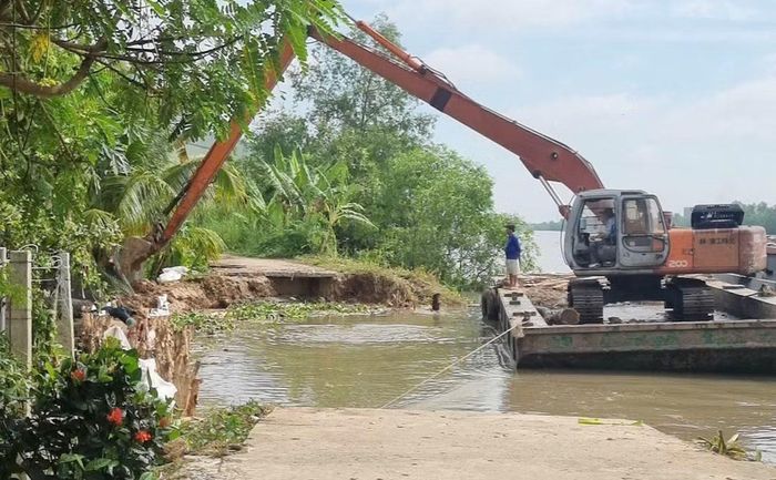 Từ đầu năm đến nay, tỉnh Vĩnh Long xảy ra 44 điểm sạt lở.