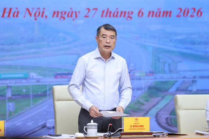 Thủ tướng Chính phủ Lê Minh Hưng phát biểu chỉ đạo tại hội nghị. Ảnh: Nhật Nam