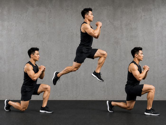 Nhảy chùng chân là bài tập tiêu hao năng lượng rất lớn do kết hợp sức mạnh và sức bền.