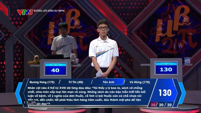 Tân Anh chưa thể tạo ra sự đột phá điểm số trong phần Về đích.