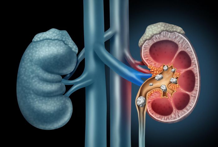  Sỏi thận thường biểu hiện âm thầm, khó nhận biết. Ảnh: Harvard Health. 