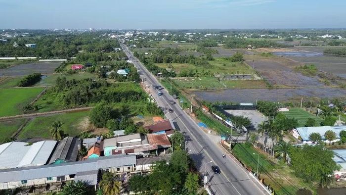 Khu vực Dự án đường cao tốc Thành phố Hồ Chí Minh-Mộc Bài (giai đoạn 1) đi qua. (Ảnh: THẾ ANH)