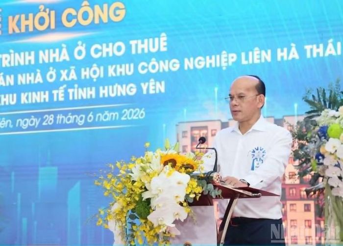 Ông Nguyễn Minh Hưng, Chủ tịch Hội đồng quản trị Công ty cổ phần Green i-Park phát biểu ý kiến.