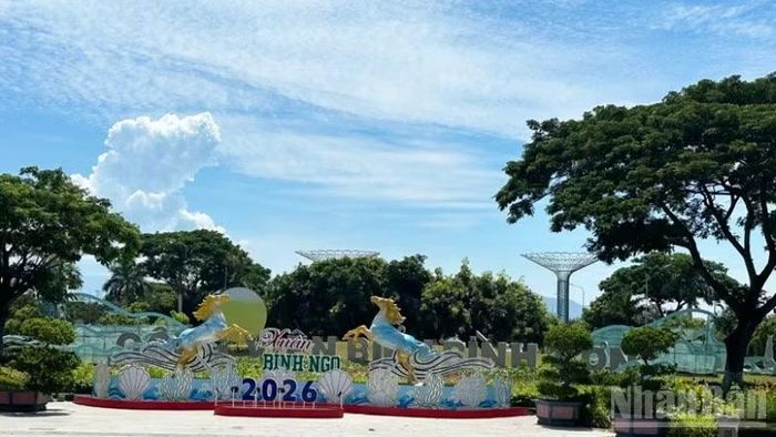 Cảnh quan không gian Công viên biển Bình Sơn khoáng đạt, xanh-sạch-đẹp, môi trường trong lành.
