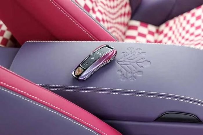 Có lẽ điểm thu hút nhất là vải Pasha màu Ruby Star Neo sáng và be. Họa tiết lấy cảm hứng từ phong cách retro bao phủ phần giữa ghế, tấm ốp cửa, hộc đựng đồ và khoang hành lý.