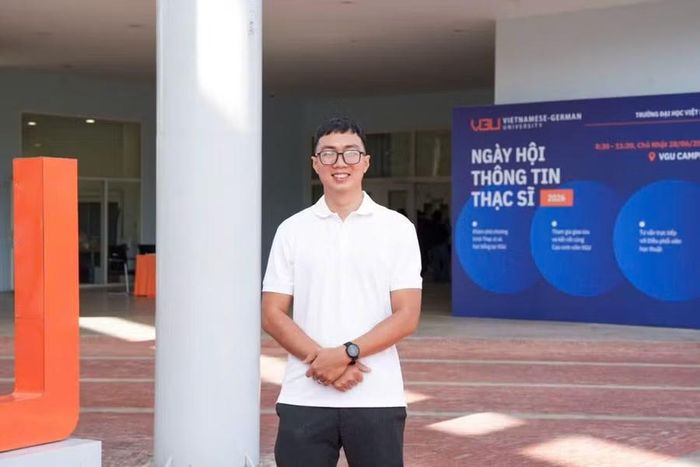 Anh Thành Công tại ngày hội. Ảnh: VGU.