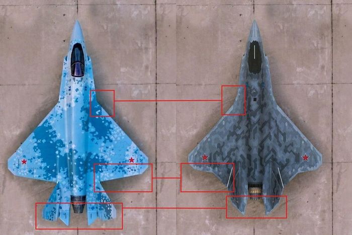 Nga bắt đầu chế tạo nguyên mẫu thử nghiệm của dòng Su-75 Checkmate phiên bản thiết kế lại, đánh dấu bước chuyển mình của dòng tiêm kích này từ một mô hình khái niệm thành một máy bay chiến đấu thế hệ thứ năm có thể thử nghiệm, phục vụ cho cả tham vọng trong nước lẫn xuất khẩu. Nguồn ảnh: Sukhoi/Cơ quan Sở hữu Trí tuệ Liên bang Nga/Army Recognition Group. 