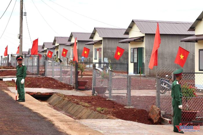 Điểm dân cư trong ngày bàn giao về cho người dân sử dụng. Ảnh: Hải Dương