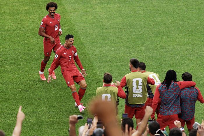 Ronaldo ghi bàn 6 kỳ World Cup. Ảnh: FPF