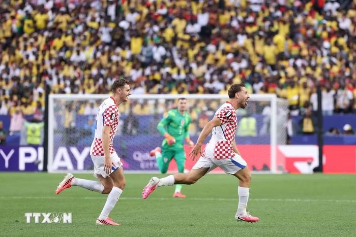 Croatia vượt qua Ghana để giành vị trí nhì bảng L. (Ảnh: AFP/TTXVN)