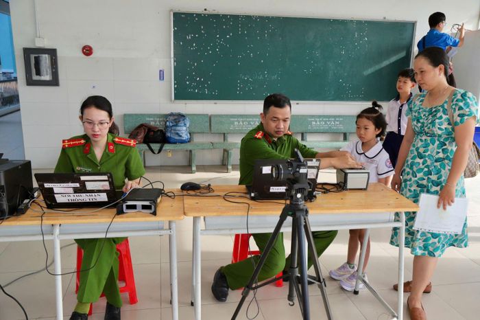 Cấp căn cước cho các em thiếu nhi dưới 14 tuổi.
