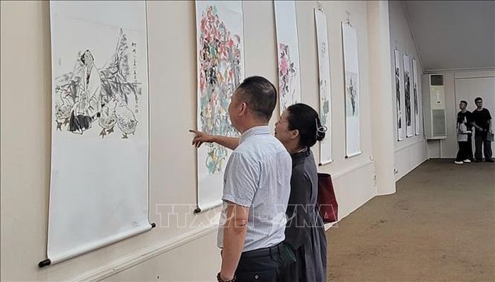 Một góc không gian triển lãm.