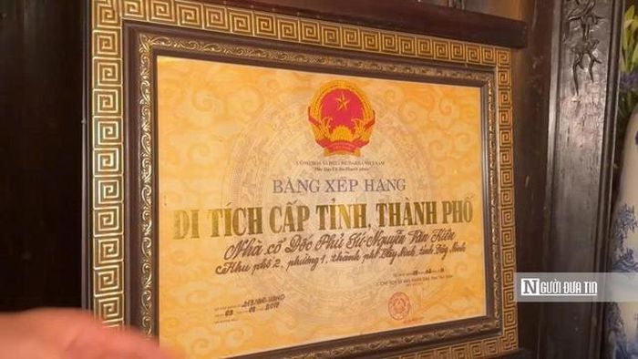 Nhà cổ Đốc phủ sứ Nguyễn Văn Kiên được UBND tỉnh Tây Ninh xếp hạng Di tích kiến trúc nghệ thuật cấp tỉnh vào năm 2017.