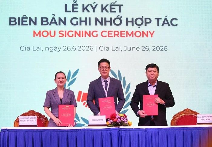 Khu Công nghiệp Nhơn Hội - Khu A và Khu công nghiệp Bình Nghi ký kết biên bản ghi nhớ hợp tác về tư vấn xây dựng hệ sinh thái công nghiệp xanh toàn diện với Glassdome (Hàn Quốc).