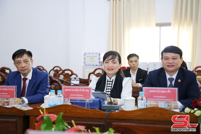 Lãnh đạo tỉnh Sơn La dự hội đàm.