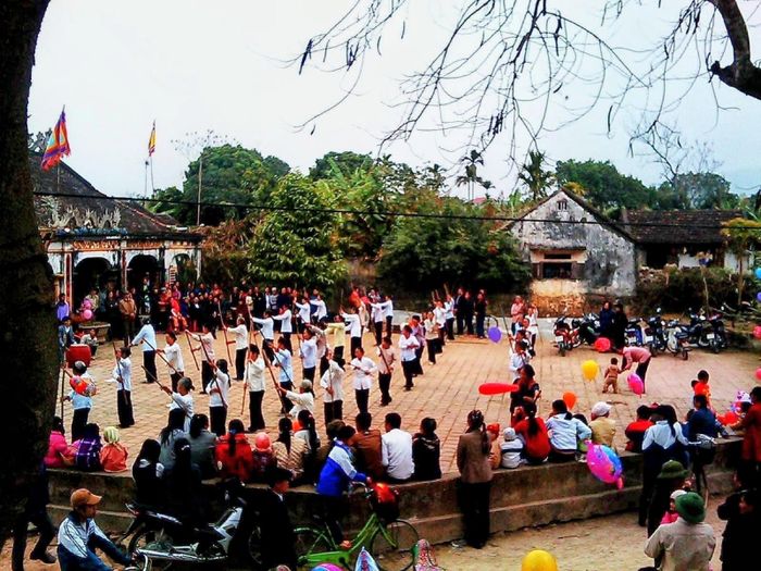 Sân đình làng Đoài - nơi gìn giữ nhiều sinh hoạt văn hóa, lễ hội truyền thống của người dân địa phương