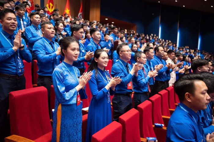 Các đại biểu tham dự Đại hội đại biểu toàn quốc Đoàn TNCS Hồ Chí Minh lần thứ XIII, nhiệm kỳ 2026 - 2031. Ảnh: Phạm Thắng