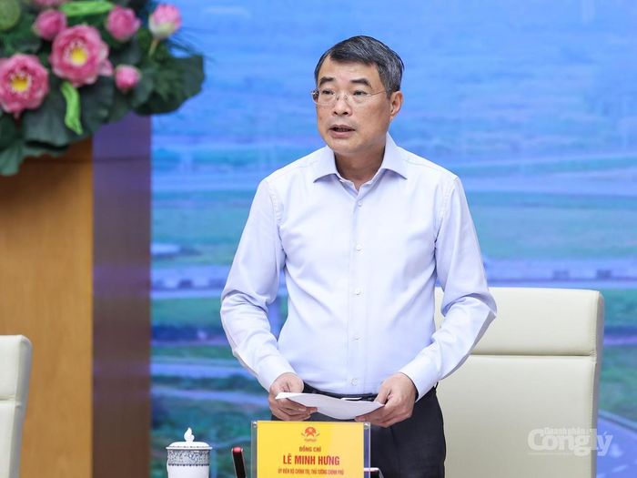 Thủ tướng Lê Minh Hưng phát biểu kết luận hội nghị. Ảnh: VGP