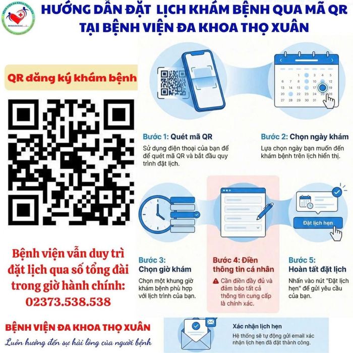 Bệnh viện triển khai đăng ký khám bằng mã QR, giúp người dân giảm thời gian chờ và thuận tiện hơn khi đến khám chữa bệnh.