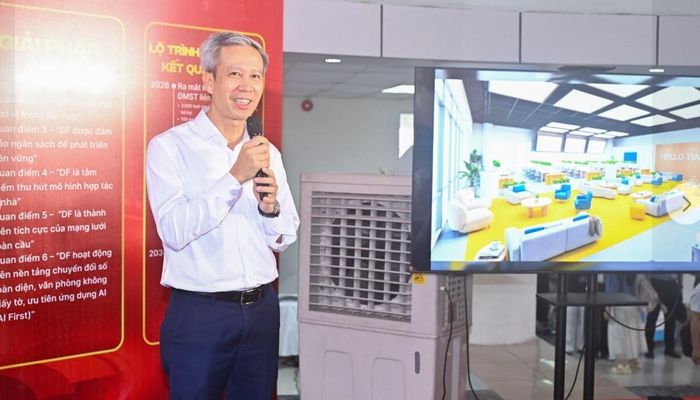 GS.TS, NGƯT Lê Anh Tuấn, Hiệu trưởng ĐH Bách khoa Hà Nội phát biểu tại buổi lễ. (Ảnh: ĐHBKHN)