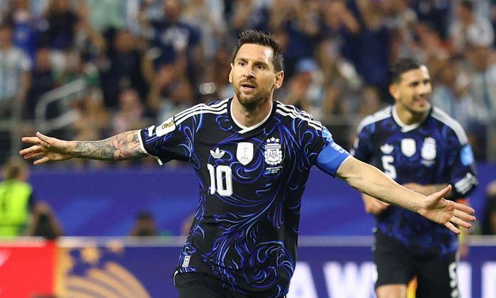 Messi ghi bàn thắng thứ 19 ở các kỳ World Cup. (Ảnh: Reuters)