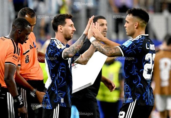  Messi đang dẫn đầu giải Vua phá lưới sau 3 trận đã ghi 6 bàn thắng. Ảnh: EPA. 